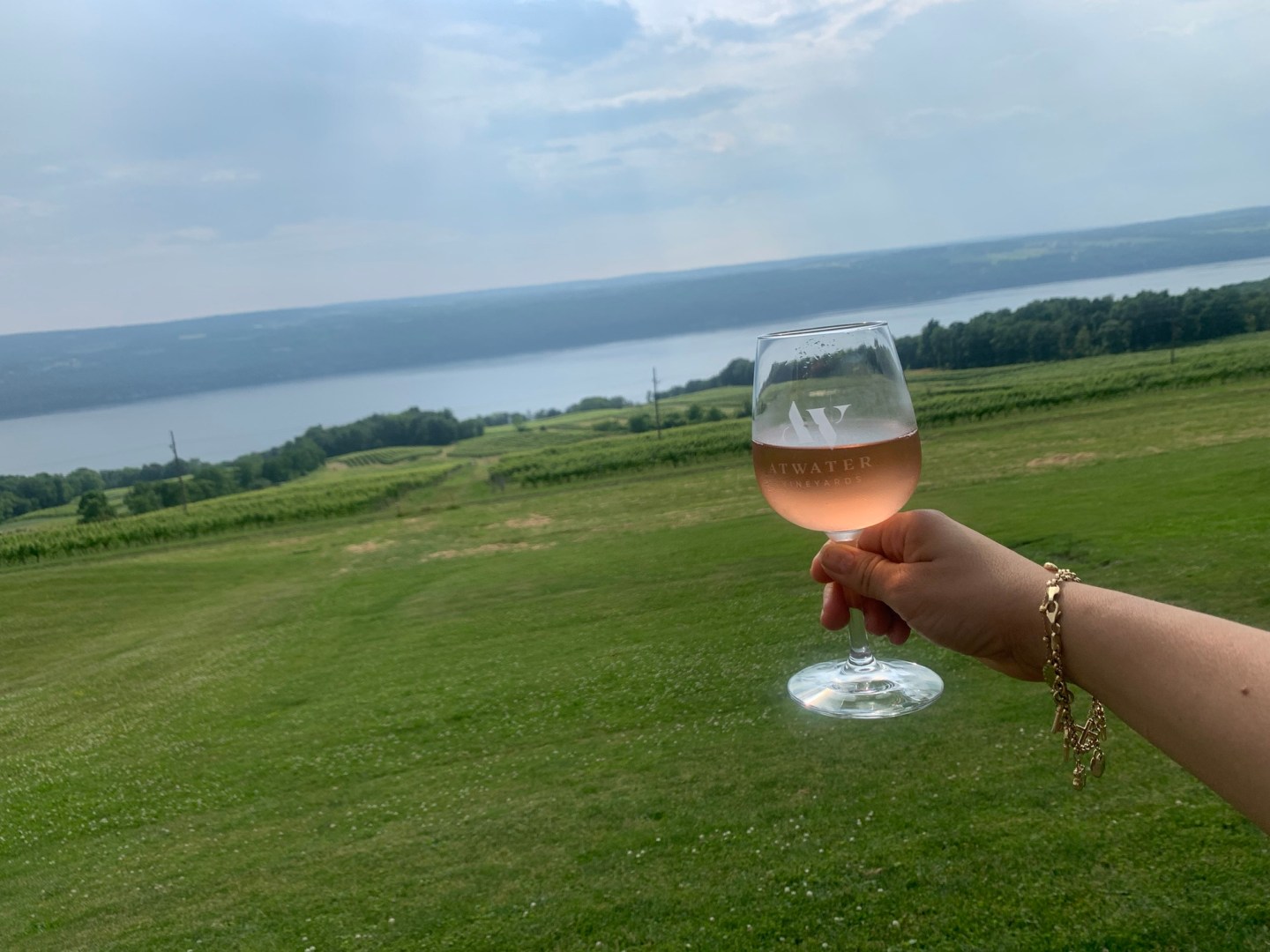 View of Seneca Lake from Atwater Vineyards